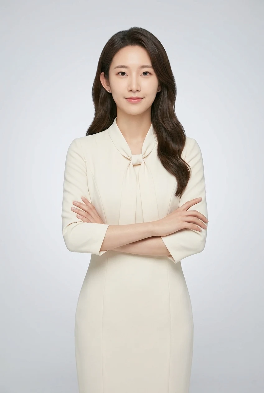 크림 원피스 프로필