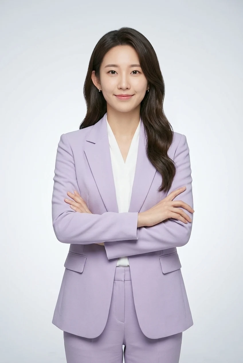 라벤더 정장 프로필
