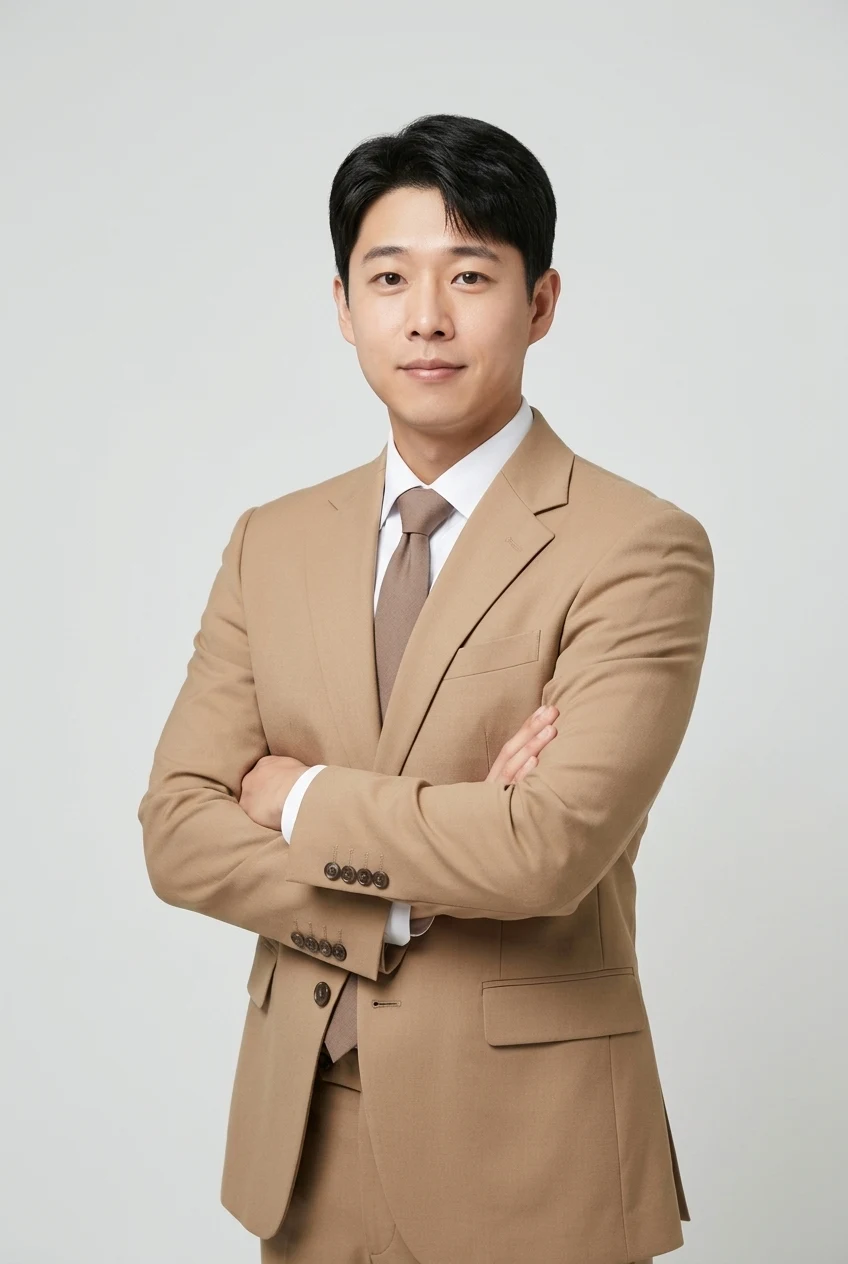 남성 베이지 정장