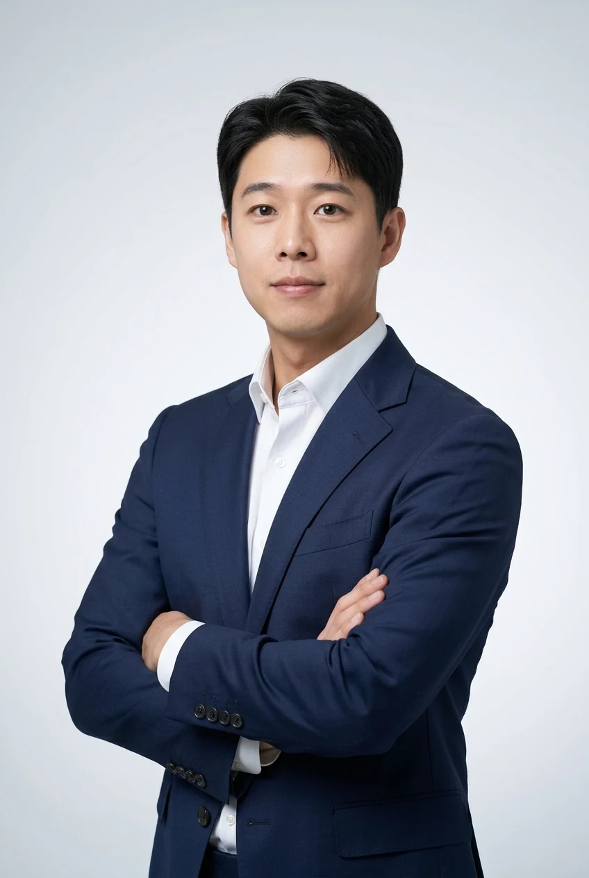 남성 네이비 블레이저