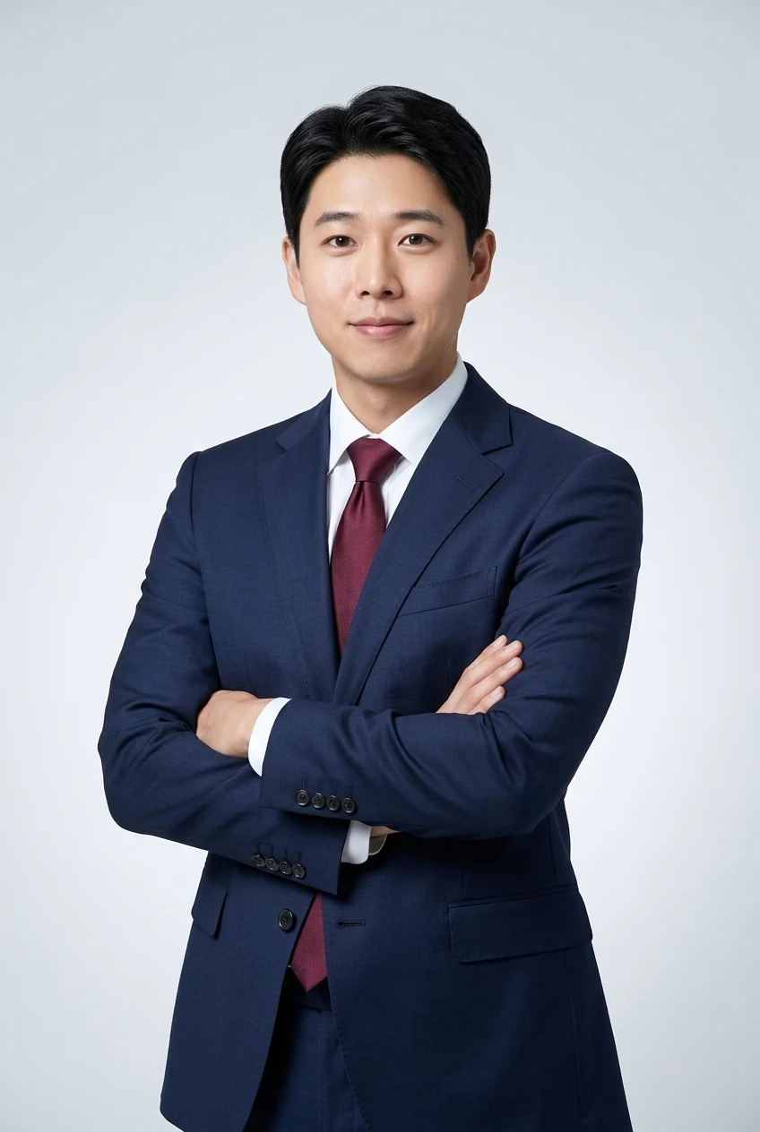 남성 네이비 정장