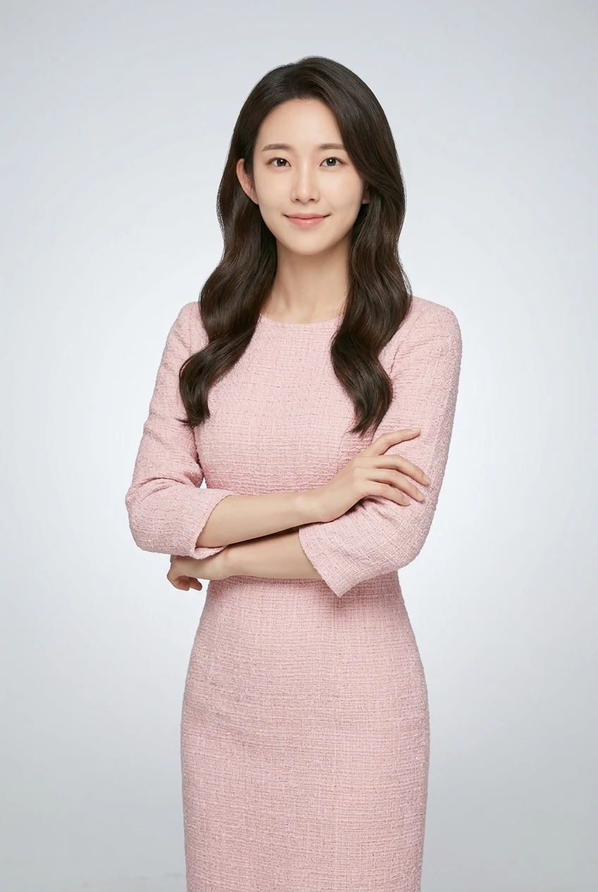 핑크 트위드 원피스 프로필
