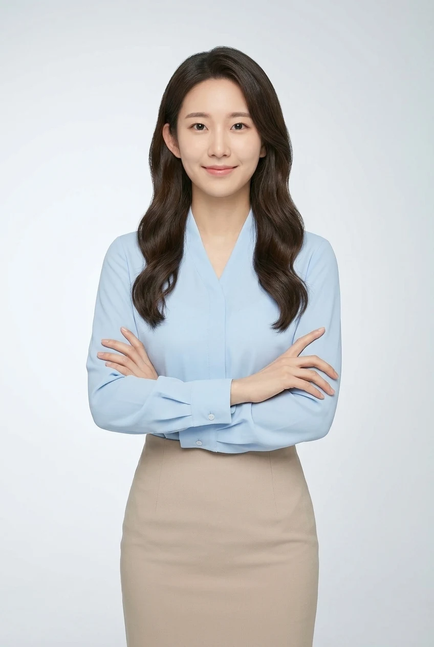 스카이블루 블라우스 프로필