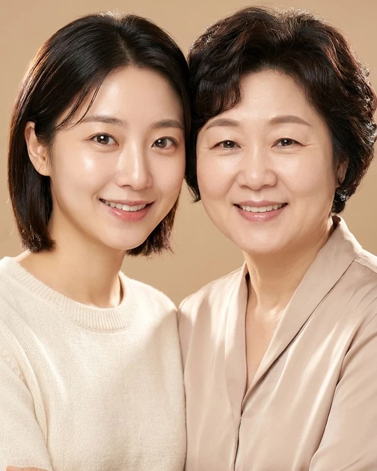 둘이서 가족사진