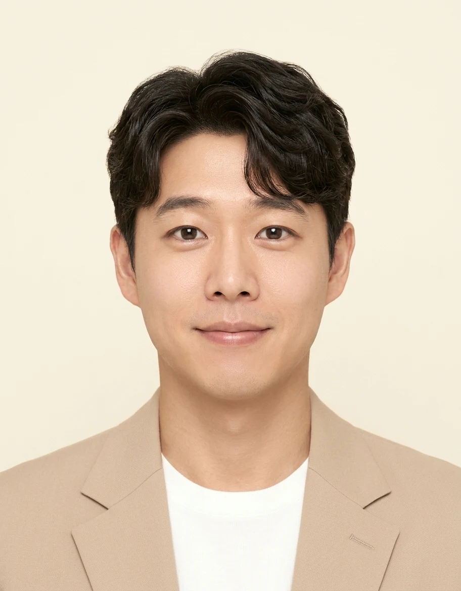 소프트펌 베이지 증명사진