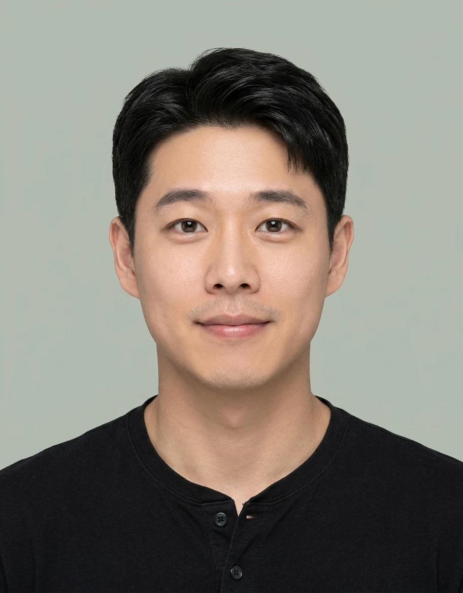 투블럭 헨리넥 증명사진
