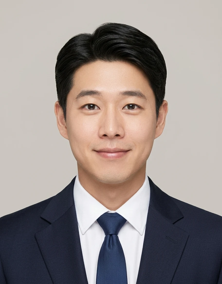 가르마 네이비수트 증명사진