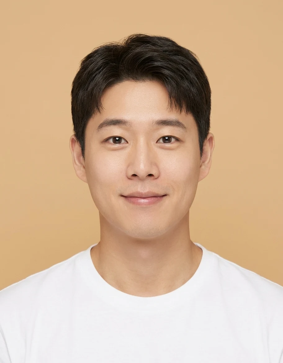 페릭컷 화이트티 증명사진