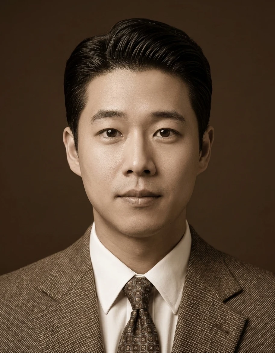 포마드 레트로정장 증명사진