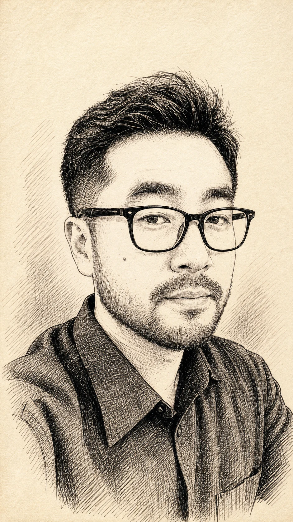 펜 드로잉 초상