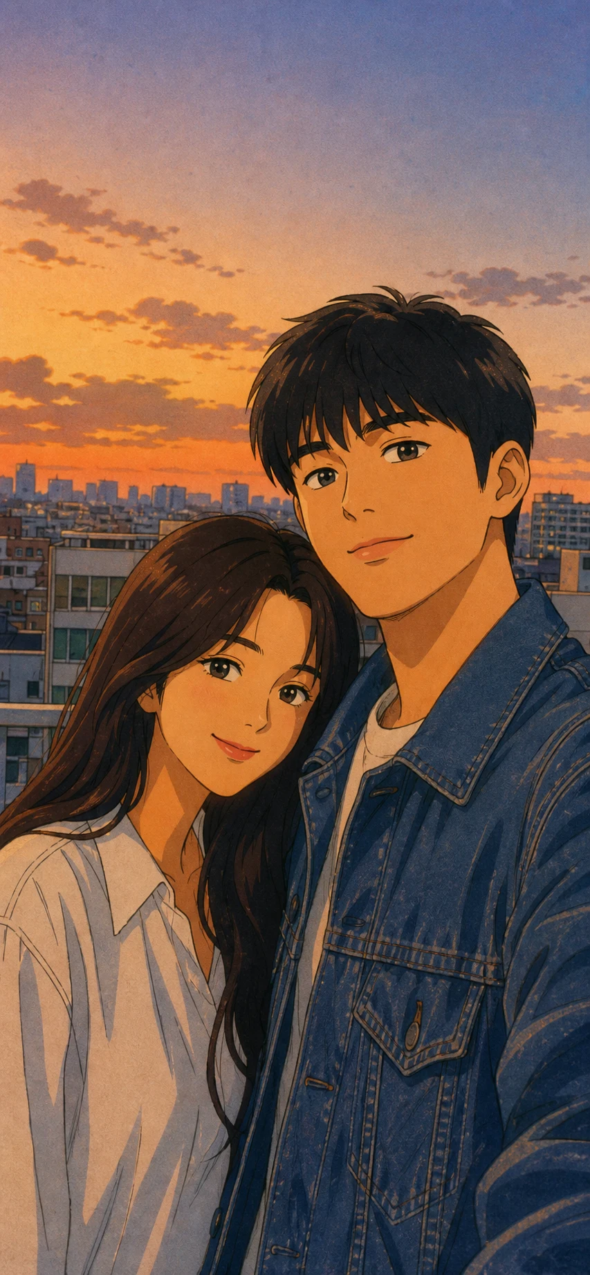 레트로 애니 초상