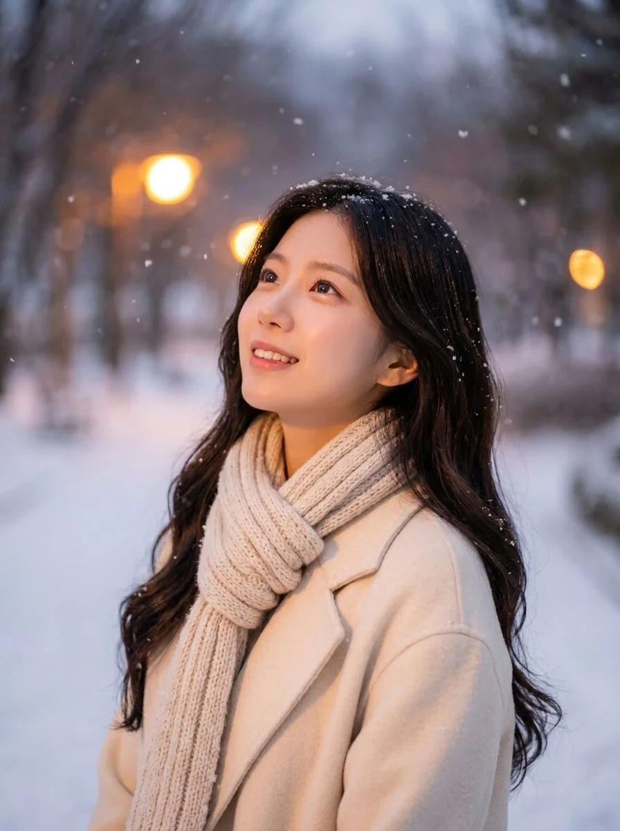 첫눈 스냅